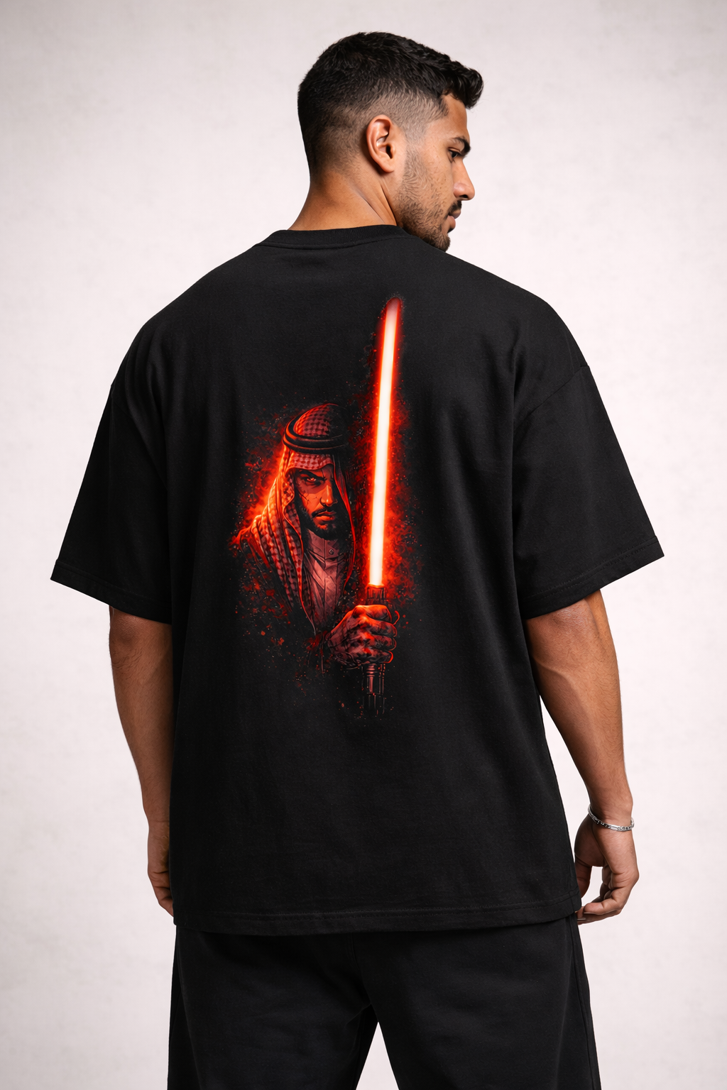 Arab Built x Arab as Fuck — “Find Balance” Heavyweight Oversized Cotton T-Shirt