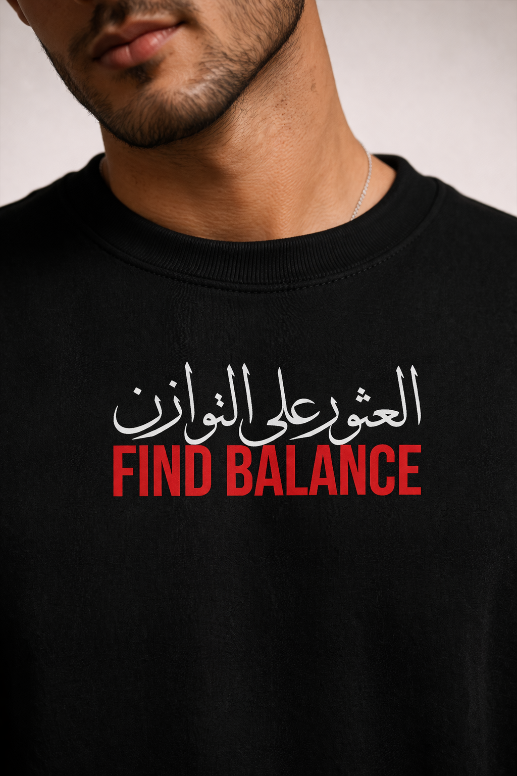 Arab Built x Arab as Fuck — “Find Balance” Heavyweight Oversized Cotton T-Shirt