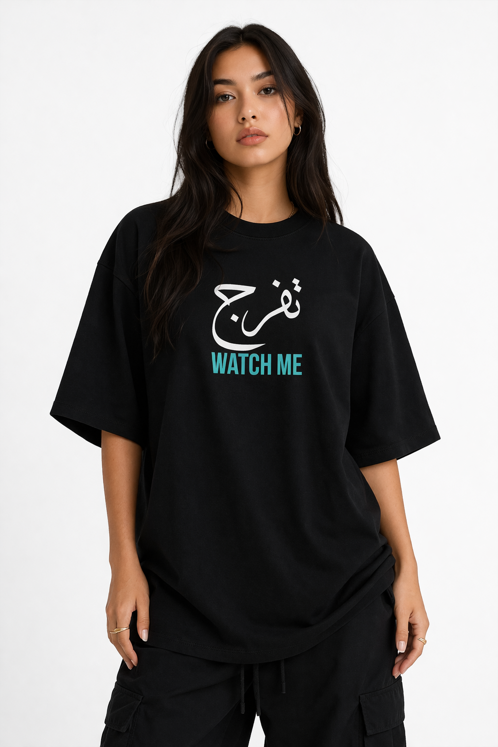 Arab Built x Arab as Fuck — “Watch Me” Heavyweight Oversized Cotton T-Shirt