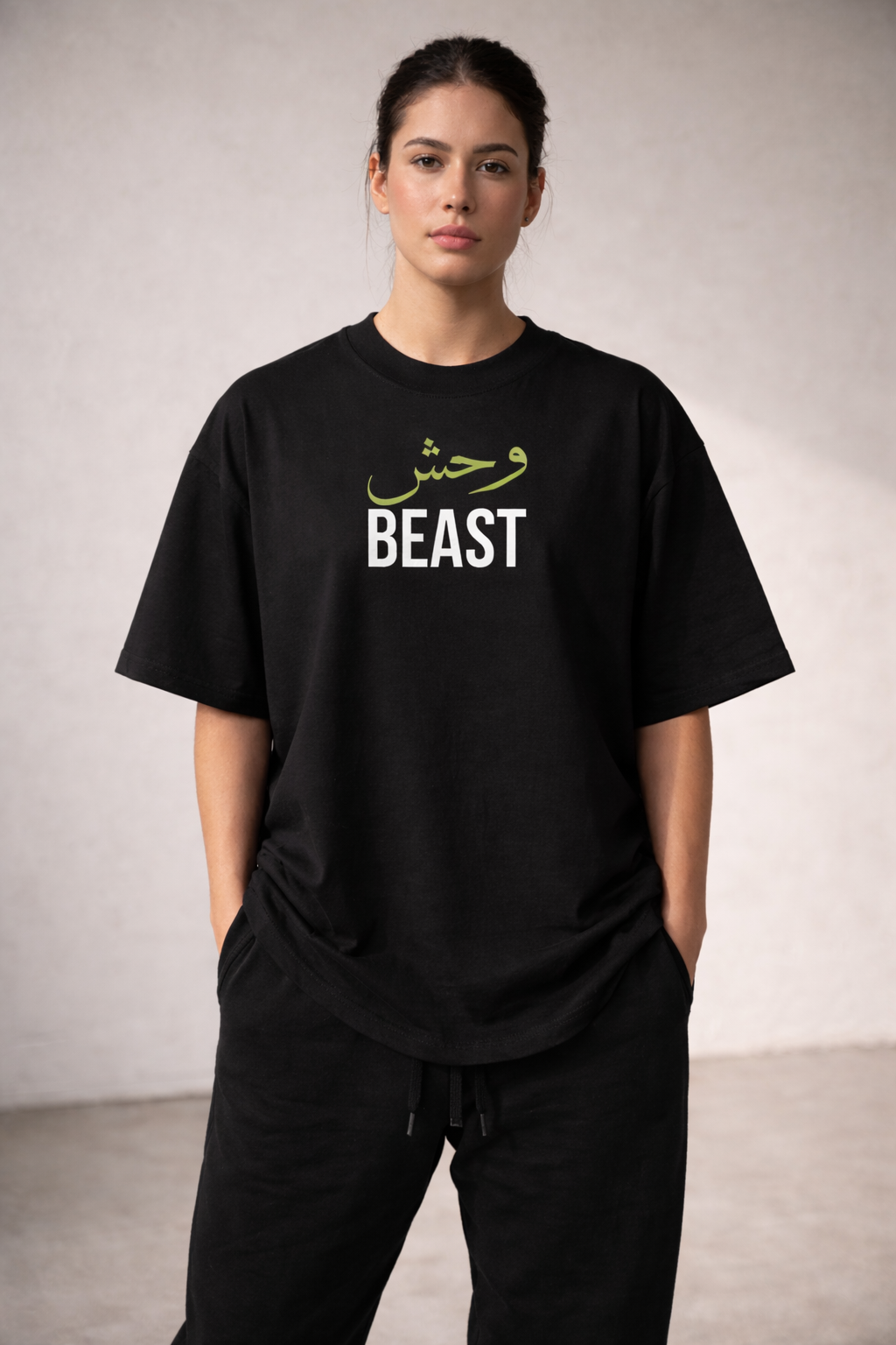 Arab Built x Arab as Fuck — “Beast” Heavyweight Oversized Cotton T-Shirt