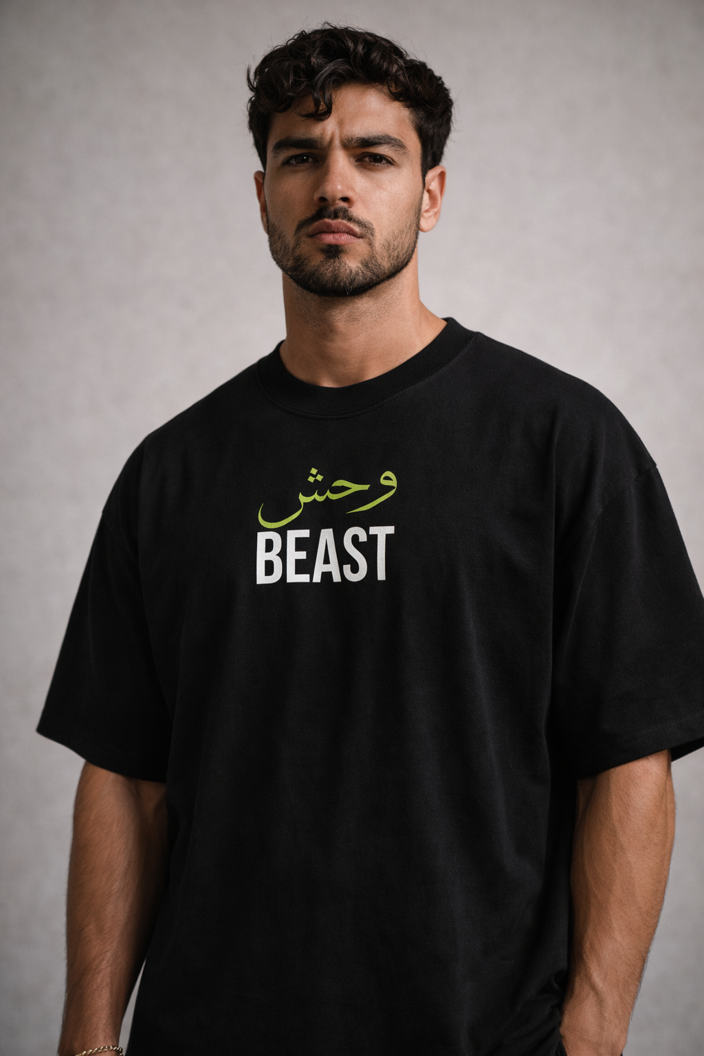 Arab Built x Arab as Fuck — “Beast” Heavyweight Oversized Cotton T-Shirt
