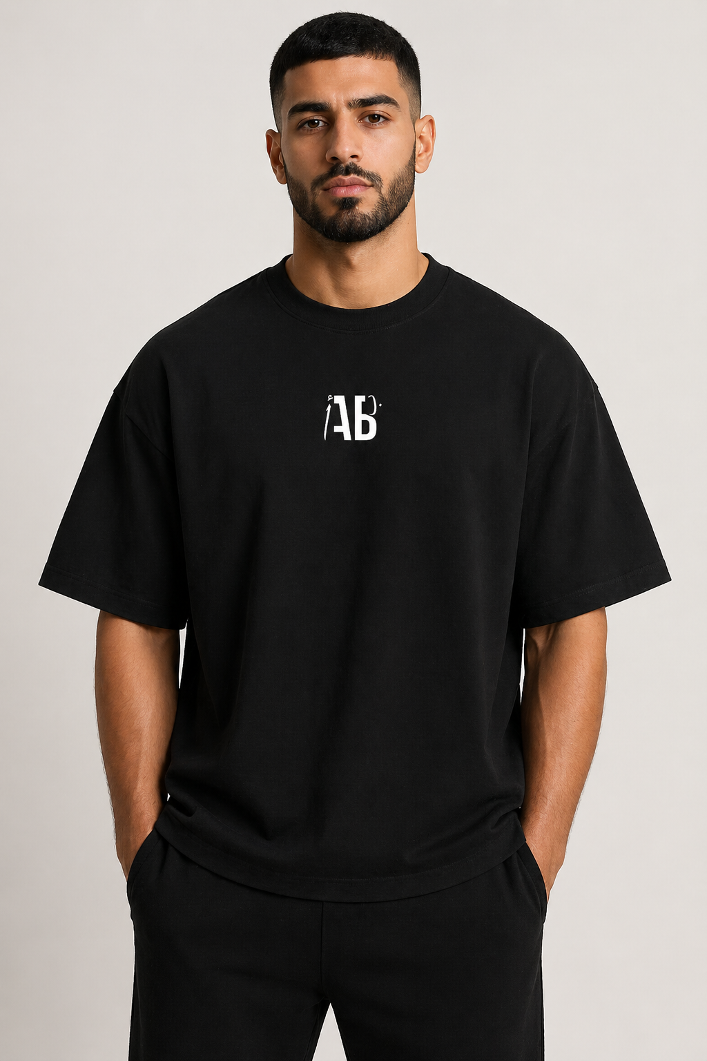 Arab Built — Vertical Back Heavyweight Oversized Cotton T-Shirt