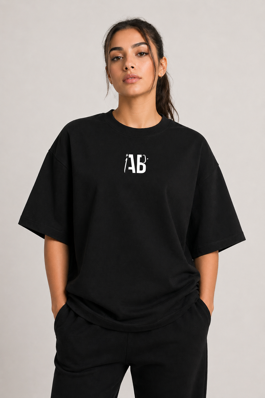 Arab Built — Vertical Back Heavyweight Oversized Cotton T-Shirt