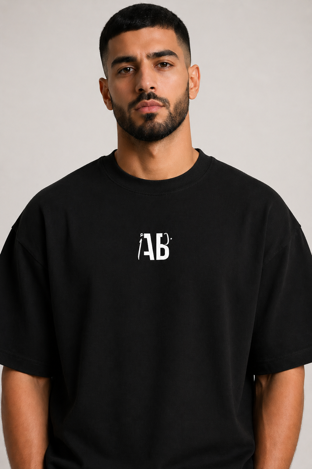 Arab Built — Vertical Back Heavyweight Oversized Cotton T-Shirt