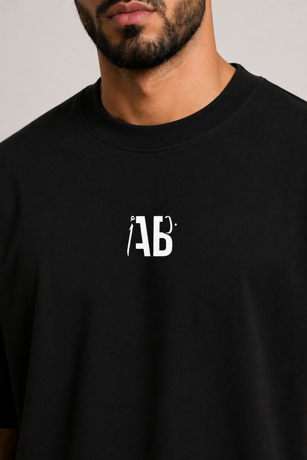 Arab Built — Vertical Back Heavyweight Oversized Cotton T-Shirt