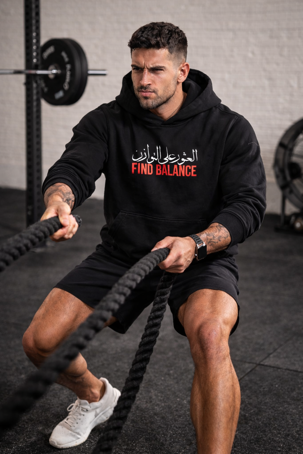 Arab Built x Arab as Fuck — “Find Balance” Limited Edition Oversized Fleece Hoodie