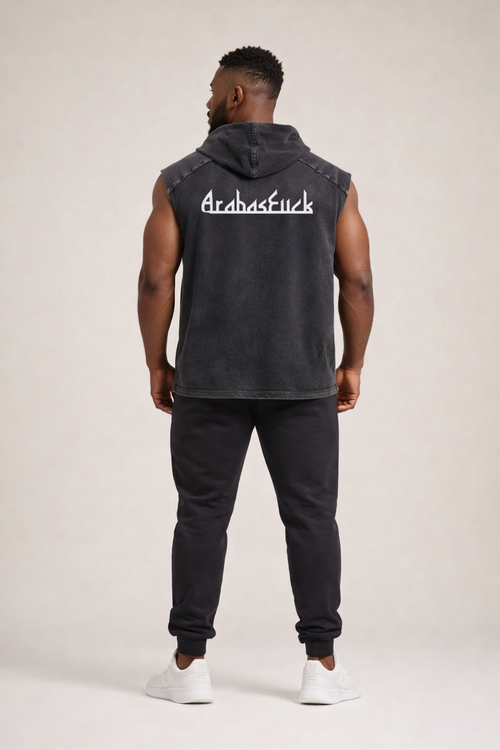 AAF (Snow Washed Boxy Hooded Tank Top)