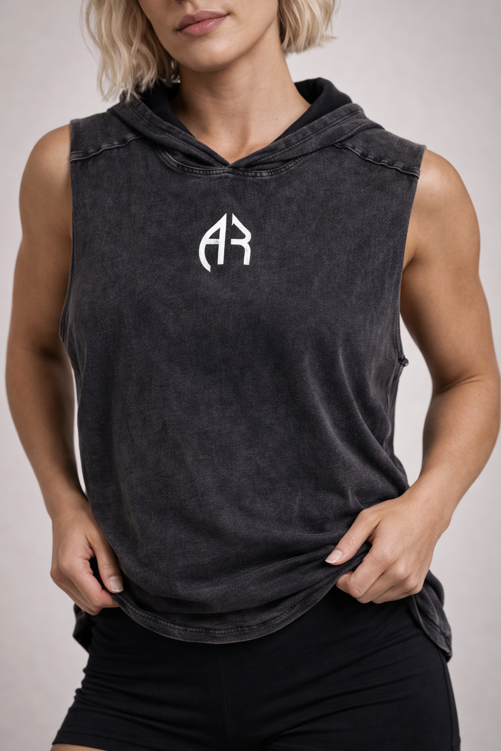 Arab as Fuck — Snow Washed Boxy Hooded Tank