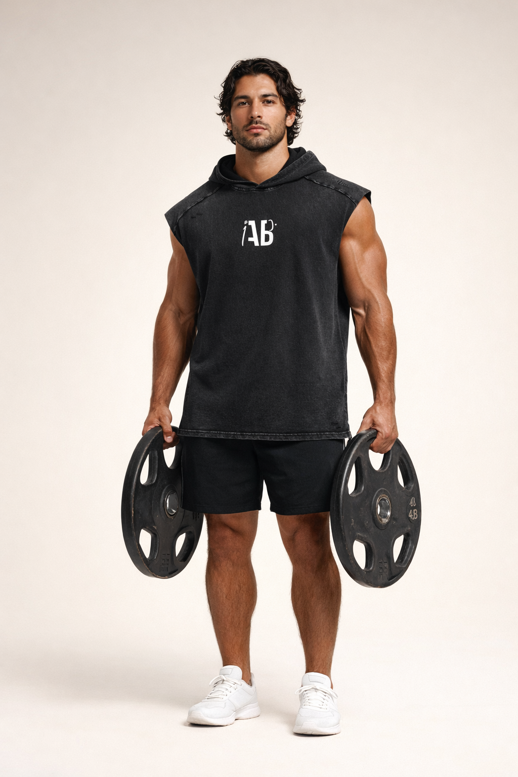 Arab Built — Snow Washed Boxy Hooded Tank