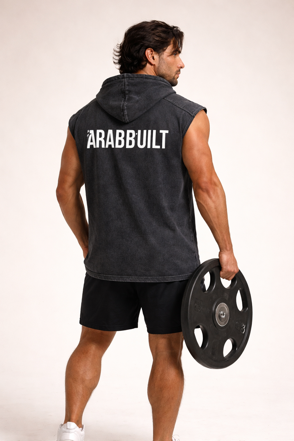 Arab Built — Snow Washed Boxy Hooded Tank