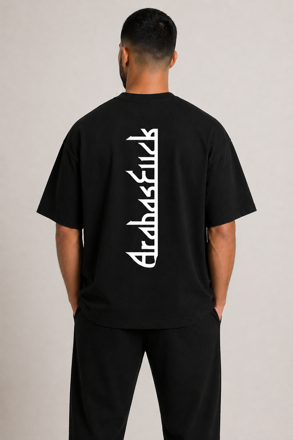 Arab as Fuck — Vertical Back Heavyweight Oversized Cotton T-Shirt