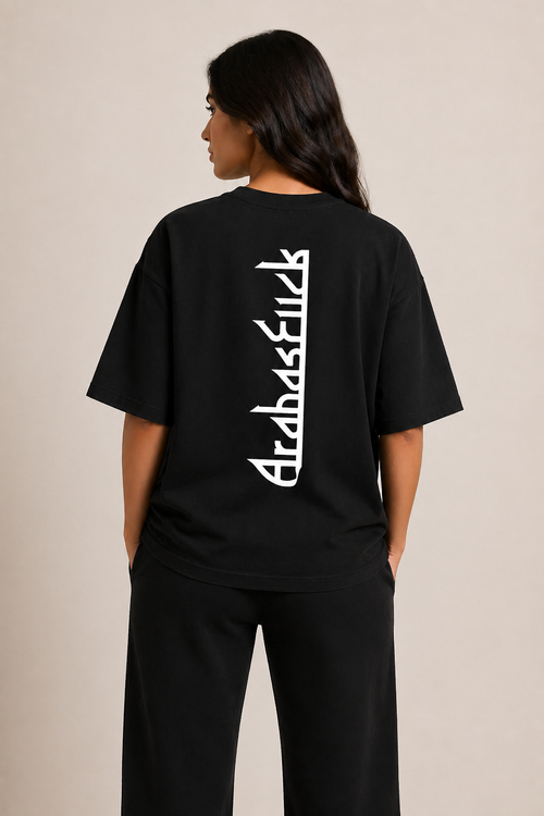 Arab as Fuck — Vertical Back Heavyweight Oversized Cotton T-Shirt