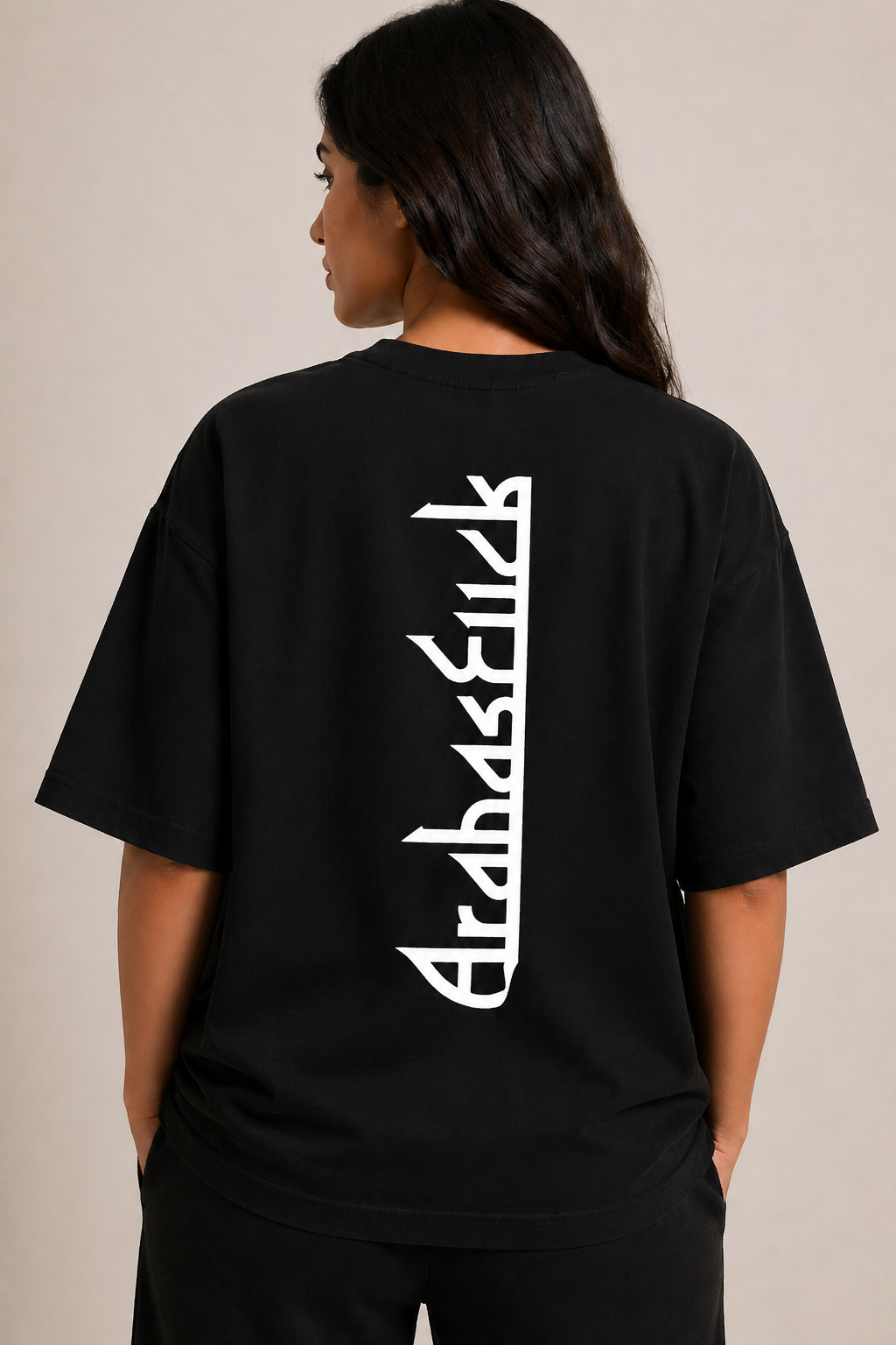Arab as Fuck — Vertical Back Heavyweight Oversized Cotton T-Shirt